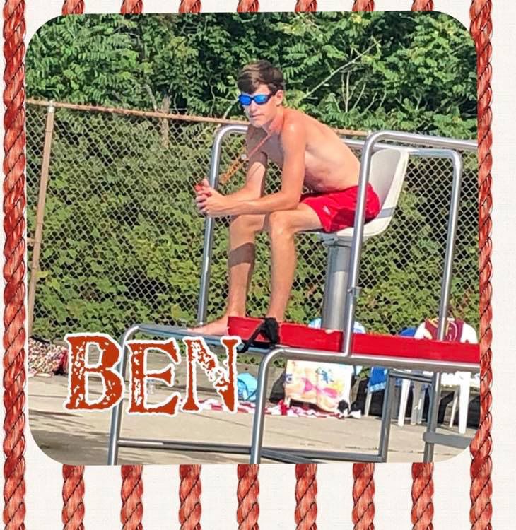 Ben Starr lifeguarding